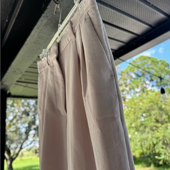 Aritzia Wilfred Pant High-Waist Wide Leg Japanese Crepe Trousers Size 4 Lilac - Picture 5 of 15